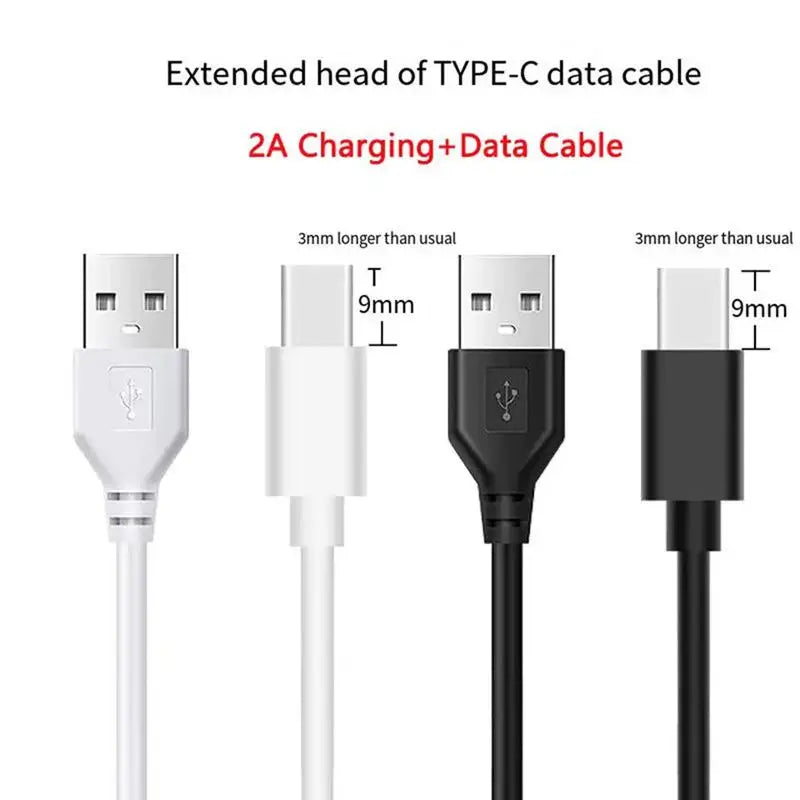Long Tip USB-A Type C Cable