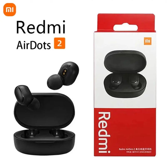 XIAOMI Redmi  Airdots 2 Wireless Bluetooth Headset with Mic Earbuds Fone Bluetooth Earphones TWS Wireless Headphones