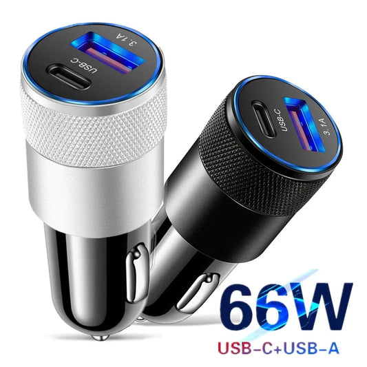 66W Car USB Adapter Fast Charger