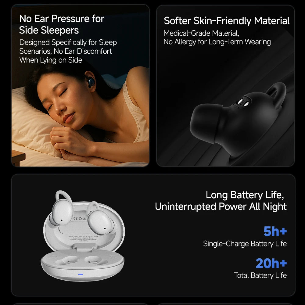 Invisible Headphones Wireless Bluetooth 5.4