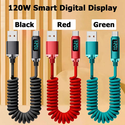 120W Car Retractable Cable