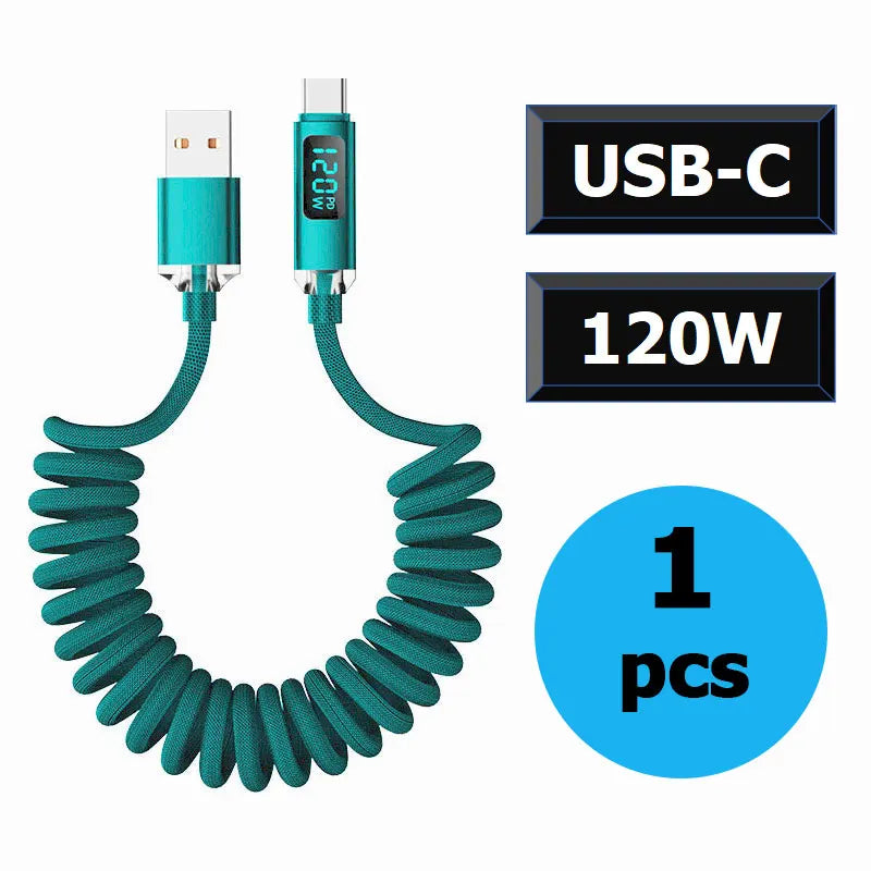 120W Car Retractable Cable