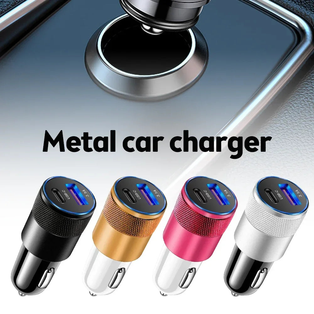66W Car USB Adapter Fast Charger