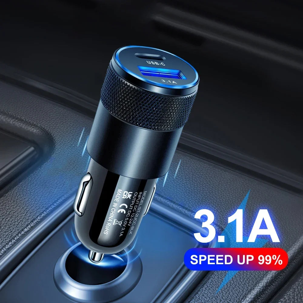 66W Car USB Adapter Fast Charger