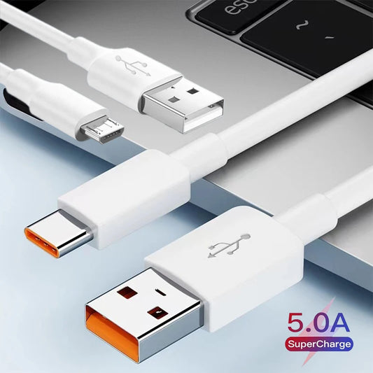 Micro USB Data Cable Type C 6A Fast Charge