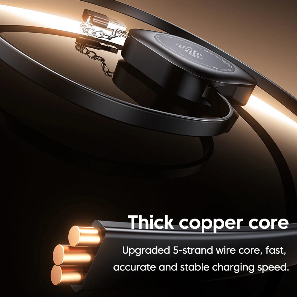 120W Fast Charging Type C to Type C Retractable Cable